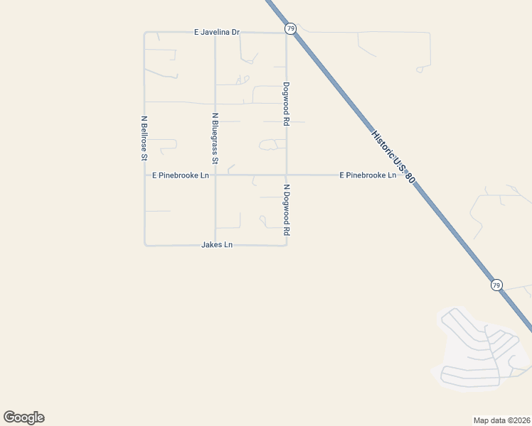 map of restaurants, bars, coffee shops, grocery stores, and more near 19562 East Track Road in Florence