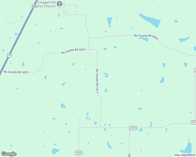 map of restaurants, bars, coffee shops, grocery stores, and more near County Road 3425 in Point
