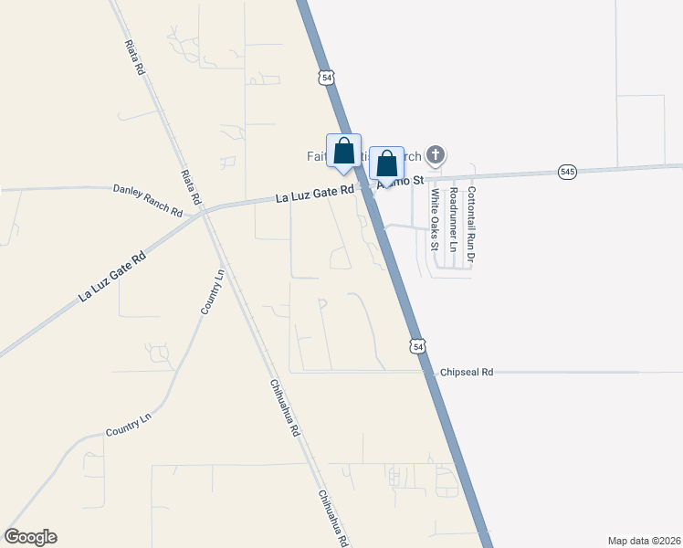 map of restaurants, bars, coffee shops, grocery stores, and more near 17 Indian Loop in Alamogordo