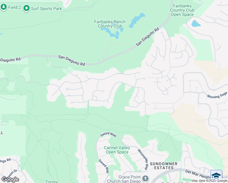 map of restaurants, bars, coffee shops, grocery stores, and more near 4945 Rancho Verde Trail in San Diego
