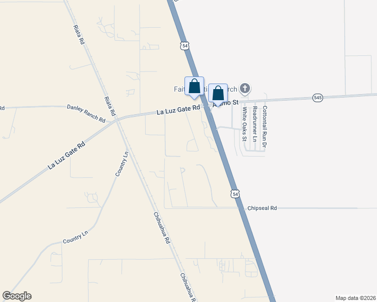 map of restaurants, bars, coffee shops, grocery stores, and more near Calle Duran in Alamogordo