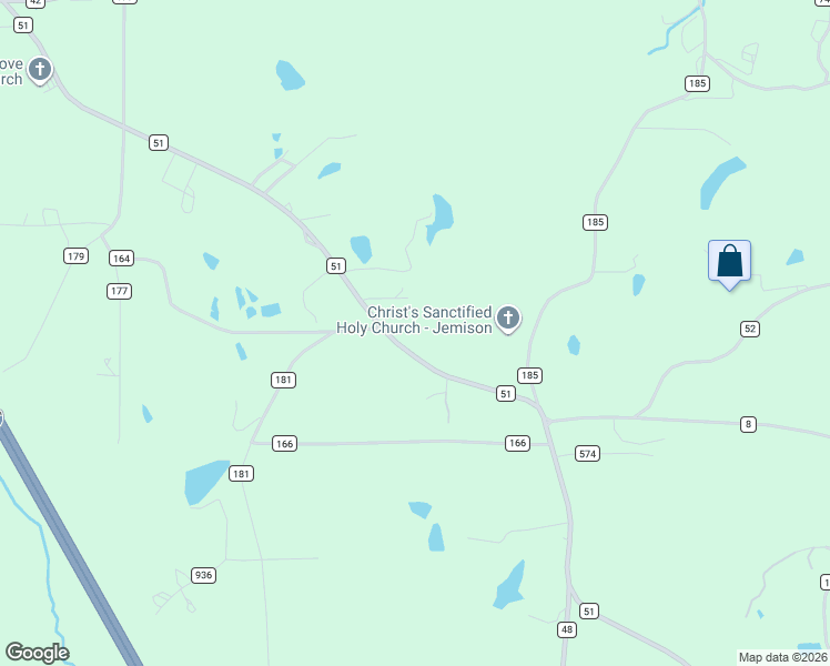 map of restaurants, bars, coffee shops, grocery stores, and more near 10478 County Road 51 in Jemison