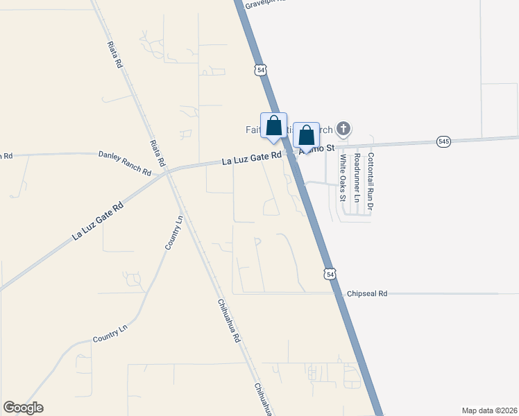 map of restaurants, bars, coffee shops, grocery stores, and more near Calle Duran in Alamogordo