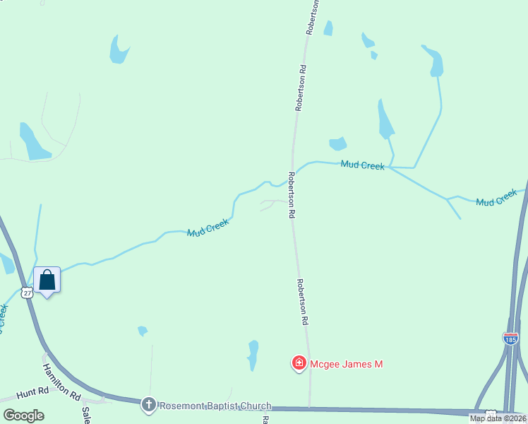 map of restaurants, bars, coffee shops, grocery stores, and more near 137 Robertson Road in LaGrange