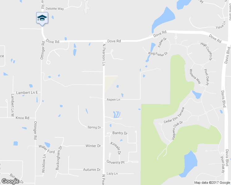 map of restaurants, bars, coffee shops, grocery stores, and more near 4001 Aspen Lane in Westlake