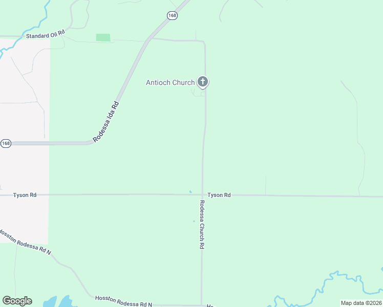 map of restaurants, bars, coffee shops, grocery stores, and more near 17788 Rodessa Church Road in Rodessa