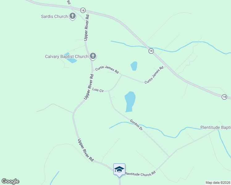 map of restaurants, bars, coffee shops, grocery stores, and more near 123 Lois Circle in Gray