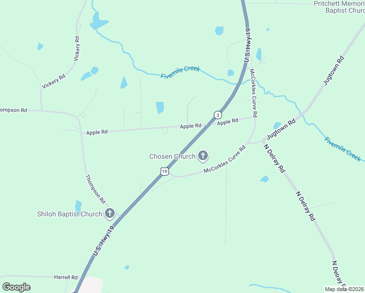 map of restaurants, bars, coffee shops, grocery stores, and more near 1776 U.S. 19 in Meansville
