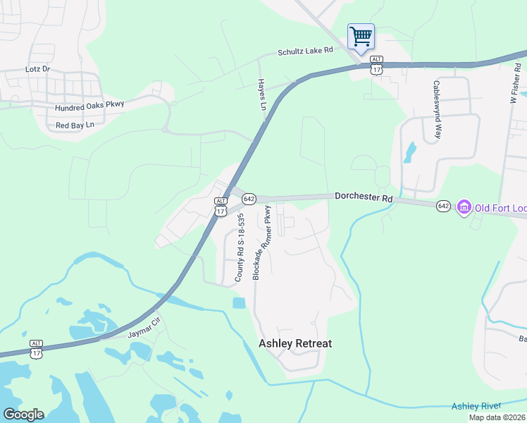 map of restaurants, bars, coffee shops, grocery stores, and more near 2006 Gunpowder Ct in Summerville