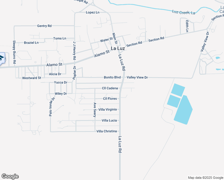 map of restaurants, bars, coffee shops, grocery stores, and more near 8 Calle Cadena in La Luz