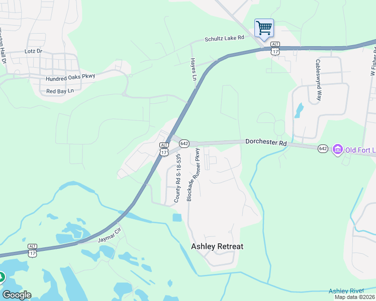 map of restaurants, bars, coffee shops, grocery stores, and more near 2006 Gunpowder Court in Summerville