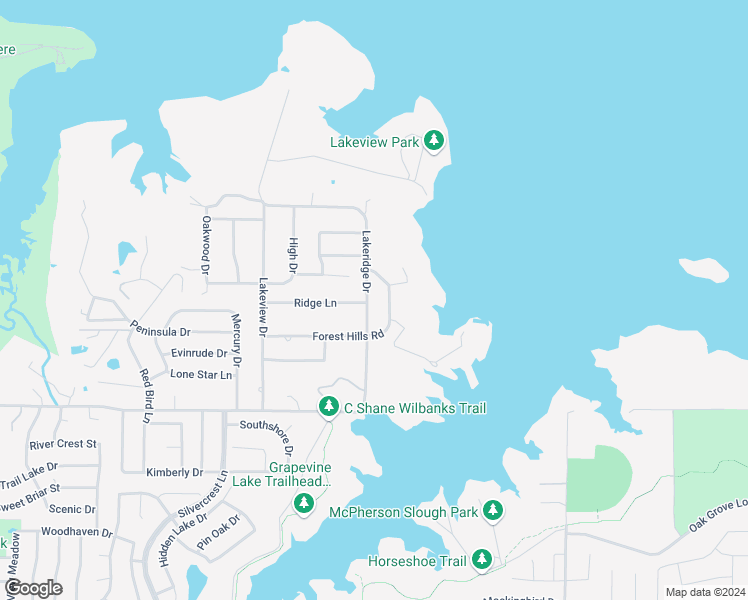 map of restaurants, bars, coffee shops, grocery stores, and more near 3504 Lakeridge Drive in Grapevine