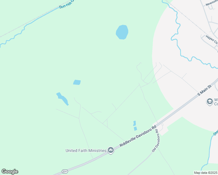 map of restaurants, bars, coffee shops, grocery stores, and more near in Riddleville