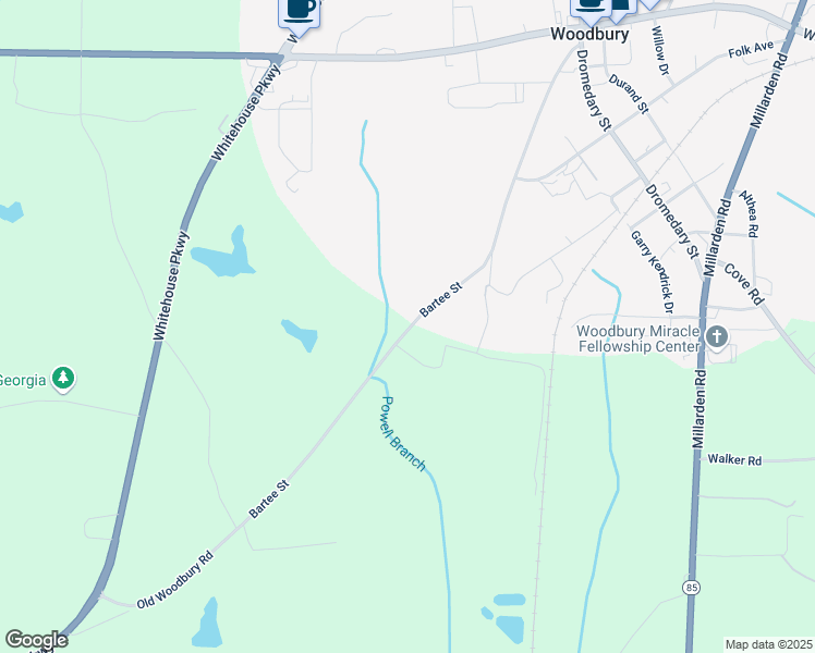 map of restaurants, bars, coffee shops, grocery stores, and more near 778 Bartee Street in Woodbury