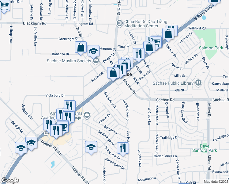 5708 Texas 78, Sachse TX Walk Score