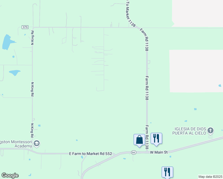 map of restaurants, bars, coffee shops, grocery stores, and more near 655 Northstar Road in Royse City