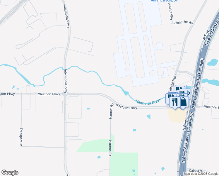 map of restaurants, bars, coffee shops, grocery stores, and more near 1401 Clear Spring Drive in Fort Worth