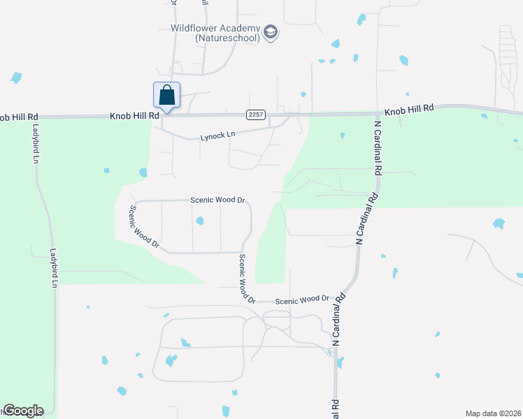 map of restaurants, bars, coffee shops, grocery stores, and more near 264 Scenic Wood Drive in Azle