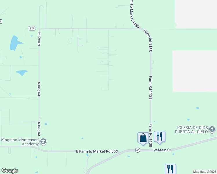 map of restaurants, bars, coffee shops, grocery stores, and more near 655 Northstar Road in Royse City