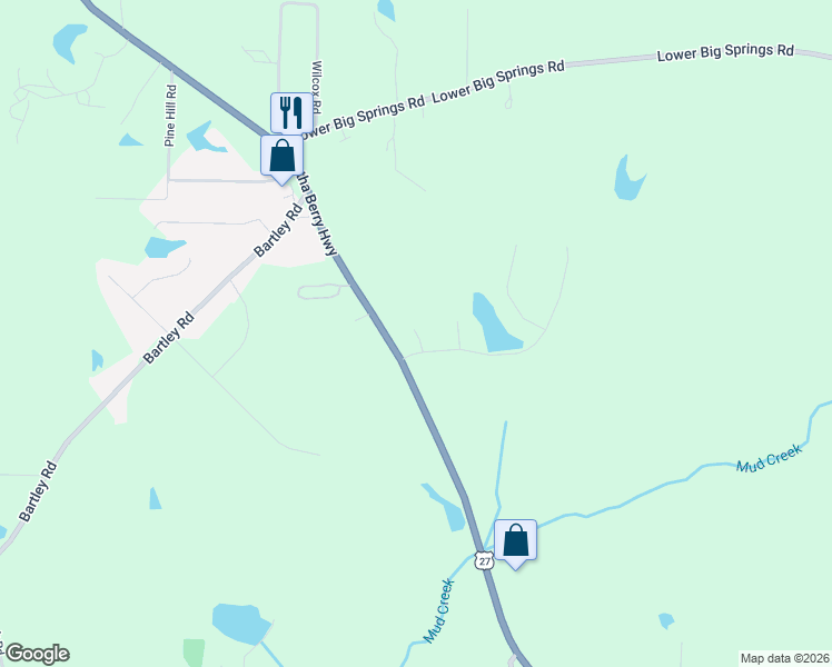 map of restaurants, bars, coffee shops, grocery stores, and more near 103 Still Water Court in LaGrange