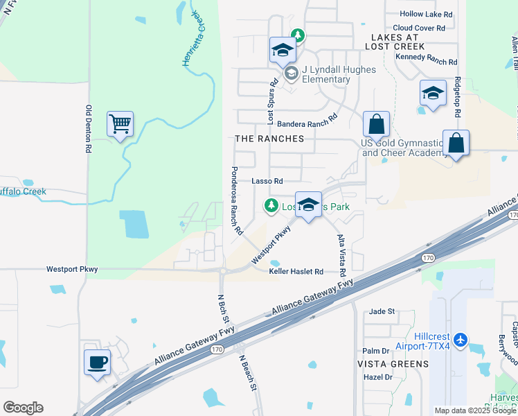 map of restaurants, bars, coffee shops, grocery stores, and more near 13500 Dove Ranch Road in Roanoke