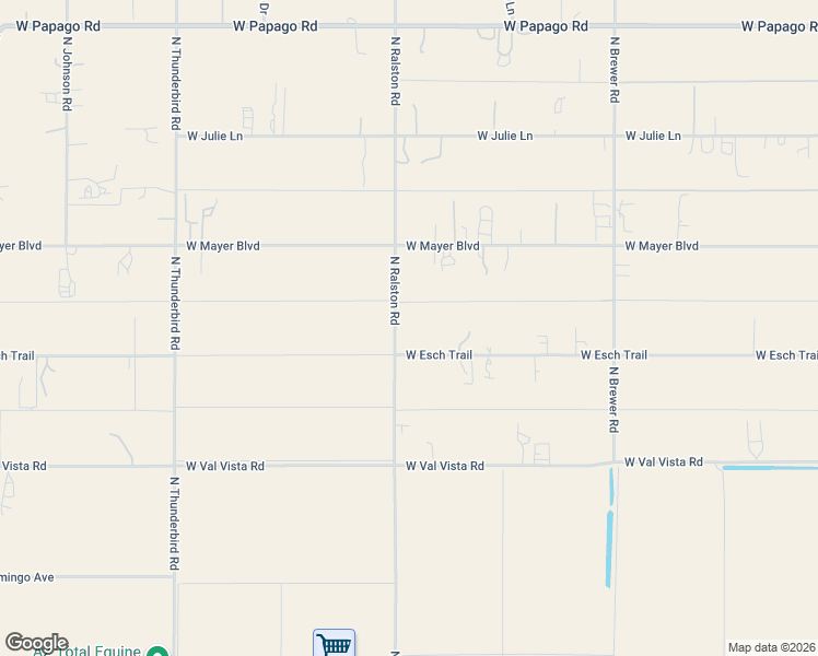 map of restaurants, bars, coffee shops, grocery stores, and more near 10545 North Ralston Road in Maricopa