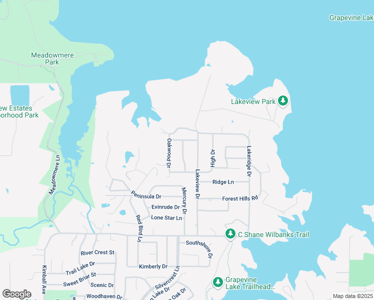 map of restaurants, bars, coffee shops, grocery stores, and more near 3715 Lakeview Drive in Grapevine
