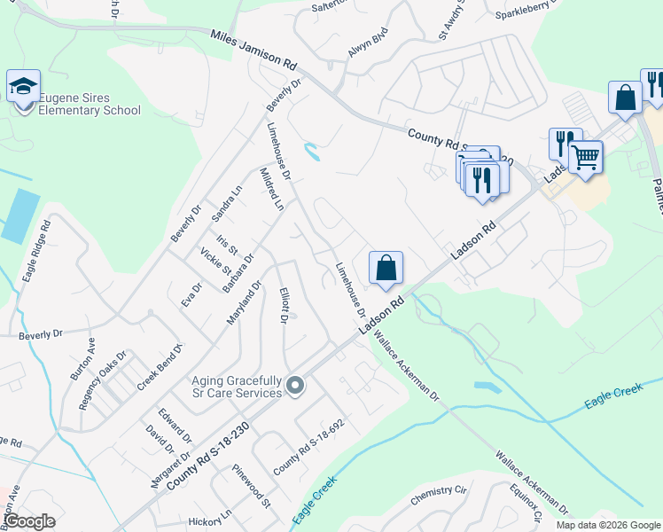 map of restaurants, bars, coffee shops, grocery stores, and more near 122 Tuscany Court in Ladson