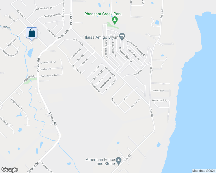 map of restaurants, bars, coffee shops, grocery stores, and more near 1927 Nicholas Street in Wylie