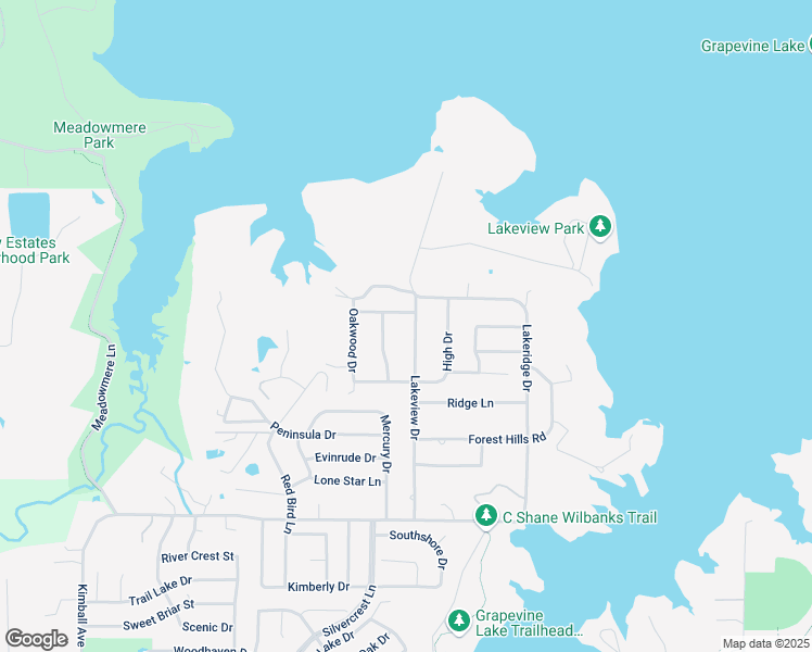 map of restaurants, bars, coffee shops, grocery stores, and more near 3715 Lakeview Drive in Grapevine