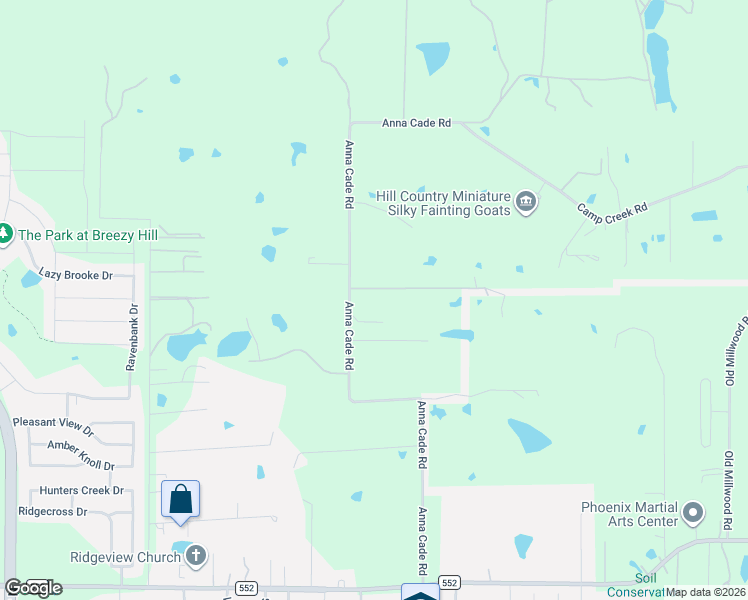 map of restaurants, bars, coffee shops, grocery stores, and more near 1043 Anna Cade Road in Rockwall
