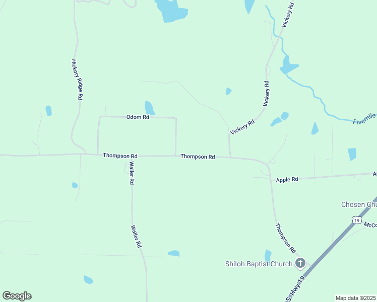 map of restaurants, bars, coffee shops, grocery stores, and more near 554 Thompson Road in Meansville
