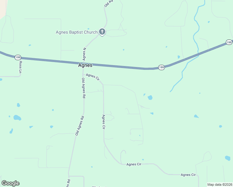 map of restaurants, bars, coffee shops, grocery stores, and more near 5250 Agnes Circle in Springtown