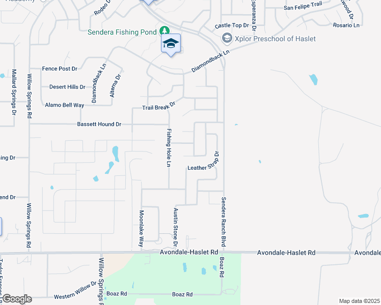 map of restaurants, bars, coffee shops, grocery stores, and more near 13425 Quail View Drive in Haslet