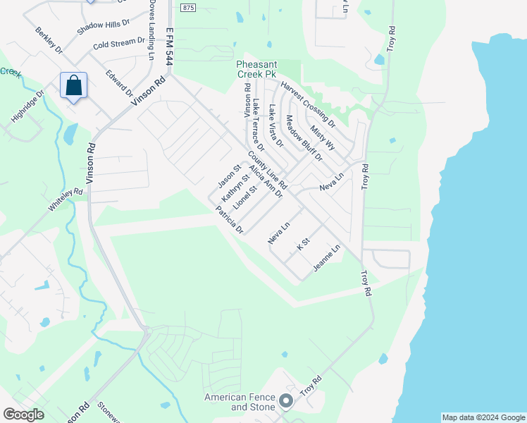 map of restaurants, bars, coffee shops, grocery stores, and more near 84 Nicholas Street in Wylie