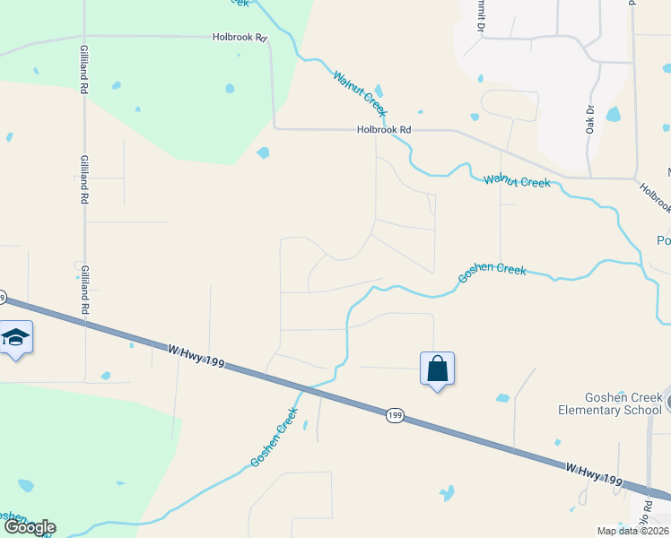 map of restaurants, bars, coffee shops, grocery stores, and more near 2041 West Highway 199 in Springtown