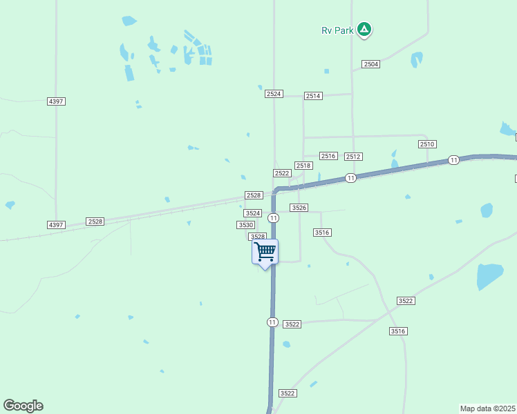 map of restaurants, bars, coffee shops, grocery stores, and more near County Road 3524 in Leesburg