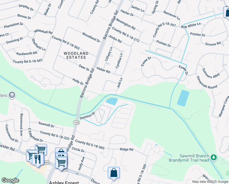 map of restaurants, bars, coffee shops, grocery stores, and more near 110 Magwood Drive in Summerville