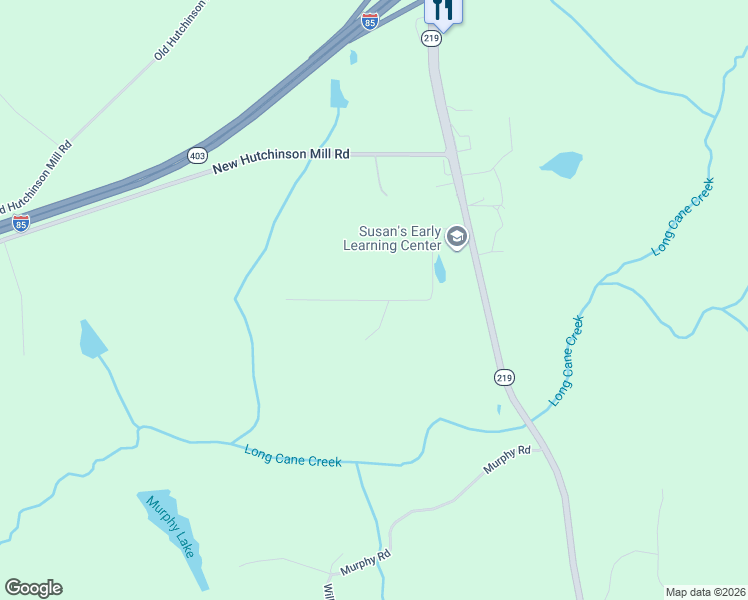 map of restaurants, bars, coffee shops, grocery stores, and more near Bryant Road in LaGrange