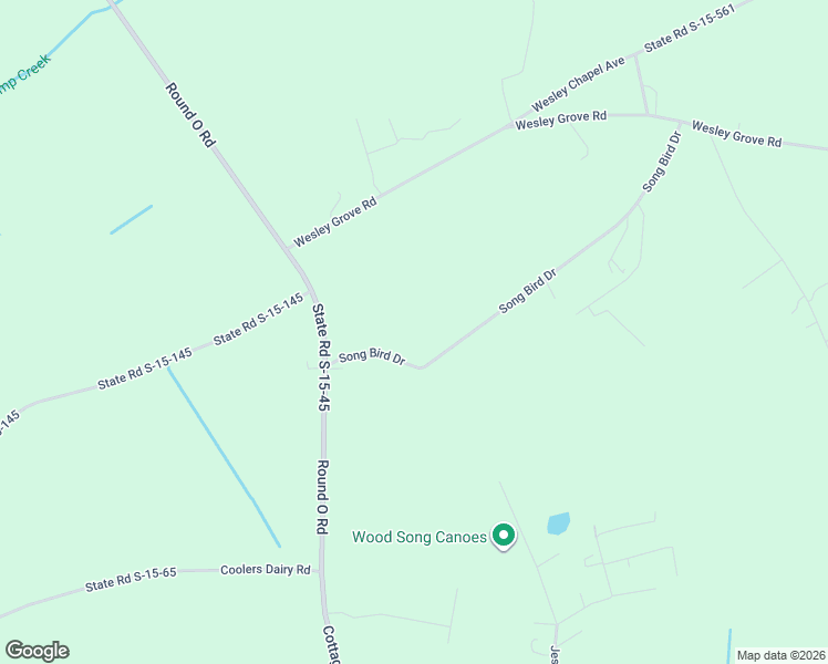 map of restaurants, bars, coffee shops, grocery stores, and more near 179 Song Bird Drive in Round O