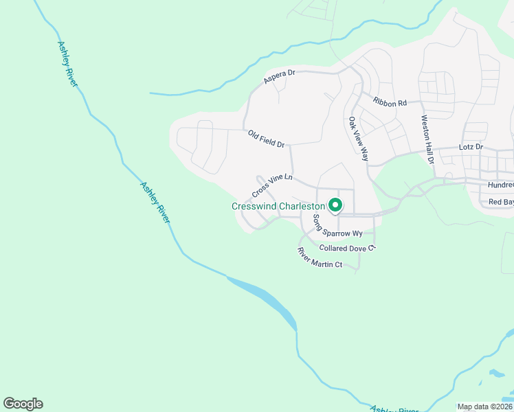 map of restaurants, bars, coffee shops, grocery stores, and more near 3091 Cross Vine Lane in Summerville