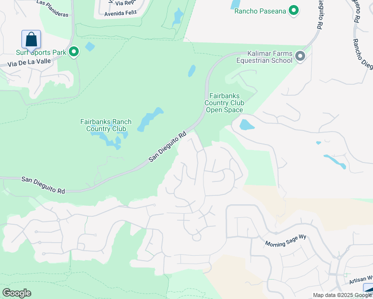 map of restaurants, bars, coffee shops, grocery stores, and more near 14270 Fox Run Row in San Diego