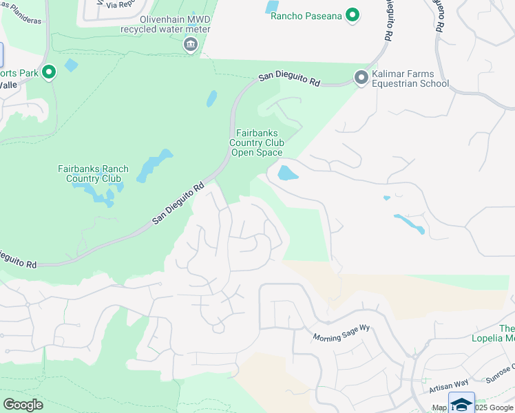 map of restaurants, bars, coffee shops, grocery stores, and more near 14351 Via Baroda in San Diego