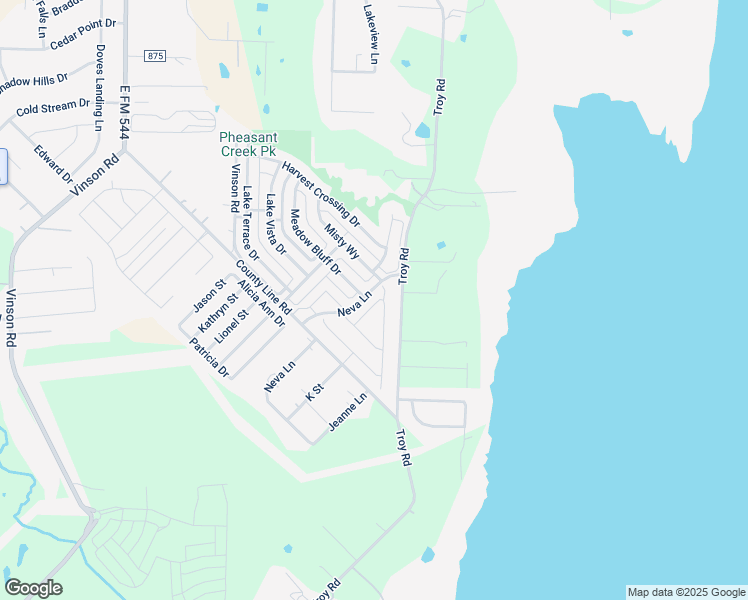 map of restaurants, bars, coffee shops, grocery stores, and more near 3017 Meadow Bluff Drive in Wylie