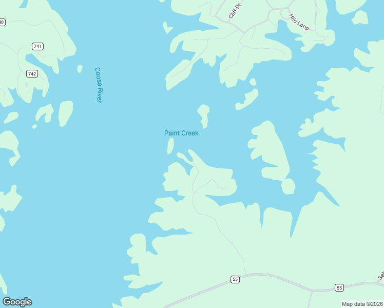 map of restaurants, bars, coffee shops, grocery stores, and more near 394 Sappy Jo Lane in Sylacauga