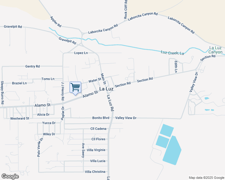 map of restaurants, bars, coffee shops, grocery stores, and more near in La Luz