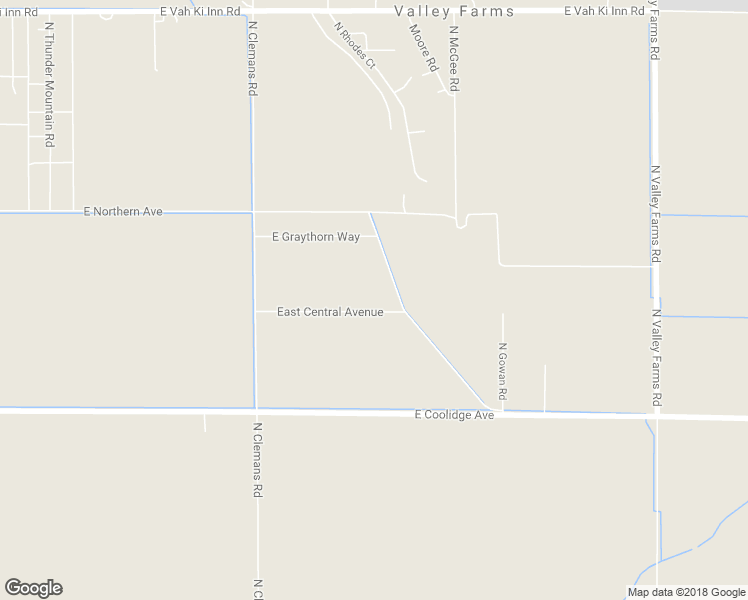 map of restaurants, bars, coffee shops, grocery stores, and more near 3846 East Central Avenue in Coolidge