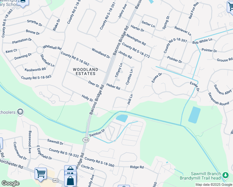 map of restaurants, bars, coffee shops, grocery stores, and more near 120 Langley Drive in Summerville