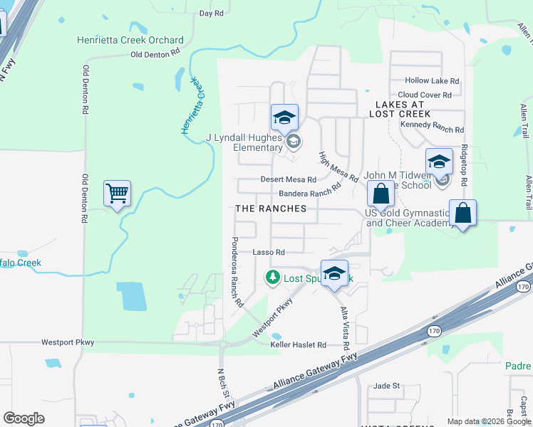 map of restaurants, bars, coffee shops, grocery stores, and more near 3432 Cheyenne Ranch Road in Roanoke