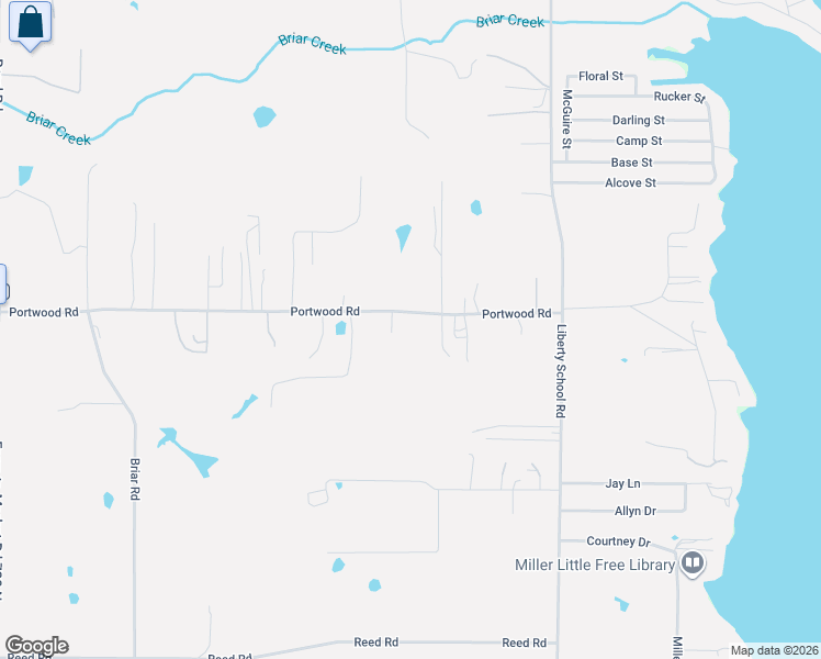 map of restaurants, bars, coffee shops, grocery stores, and more near 7515 Portwood Road in Azle